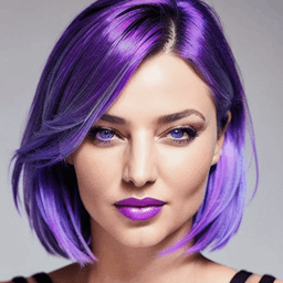 Short Blue & Purple Hairstyle profile picture for women